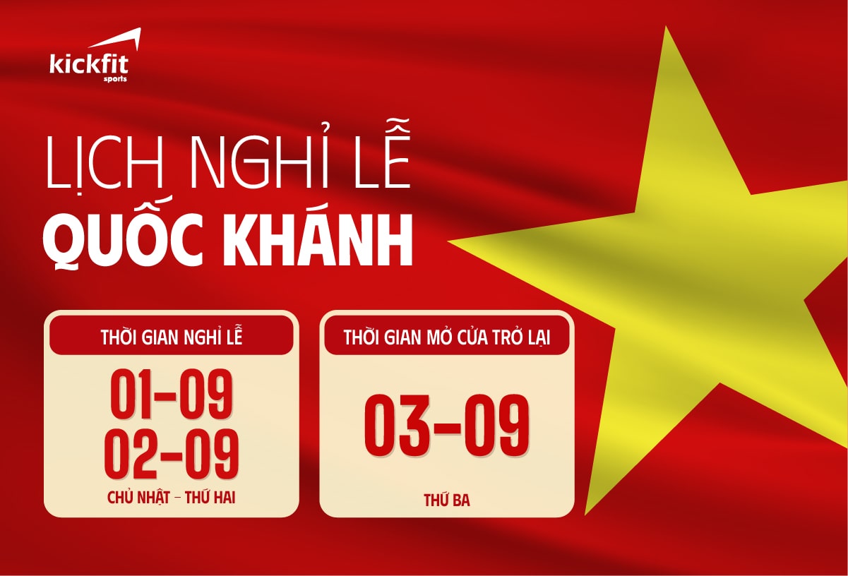 THÔNG BÁO LỊCH NGHỈ LỄ 2/9